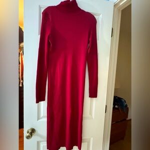 brand new sweater dress large 10 autumn wine red